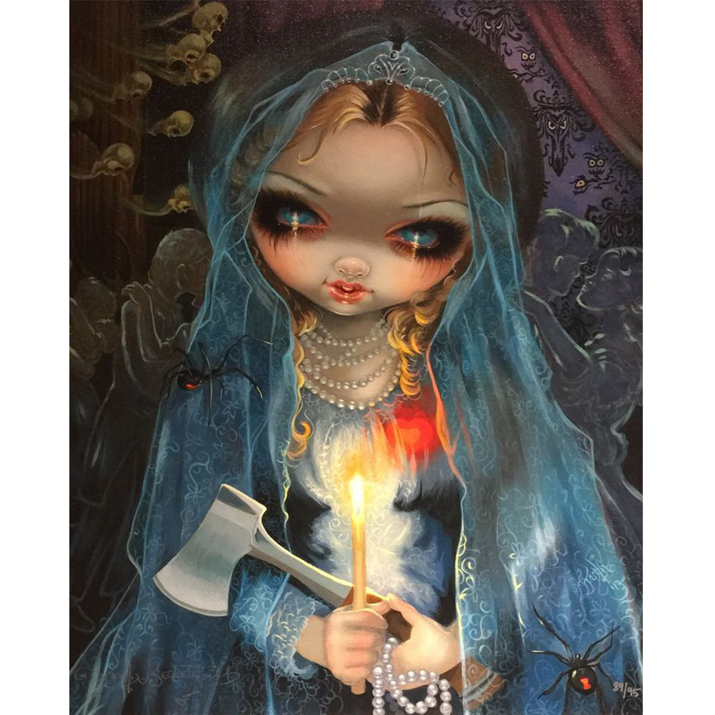 

Big Eyes Doll - Round Drill Diamond Painting - 40*50CM, 501 Original