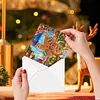Cartoon Ginger Man DIY Diamond Painting Greeting Cards with Envelopes