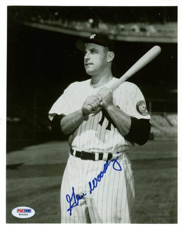 Yankees Gene Woodling Signed Authentic 8X10 Photo Poster painting Autographed PSA/DNA #W24594