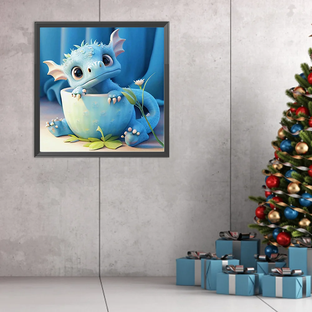 DIY Paint By Number 40*40cm - Teacup Dragon