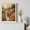 Poppy Path - 11CT Stamped Cross Stitch - 40*50cm - Natural