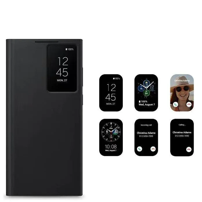 Suitable For Samsung S22ultra Chip Leather Phone Case