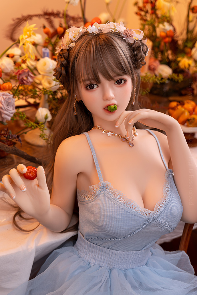 Tuocong 148cm Gro&szlig;e Br&uuml;ste Realistische Silikonkopf TPE-K&ouml;rper Sexpuppe H4432