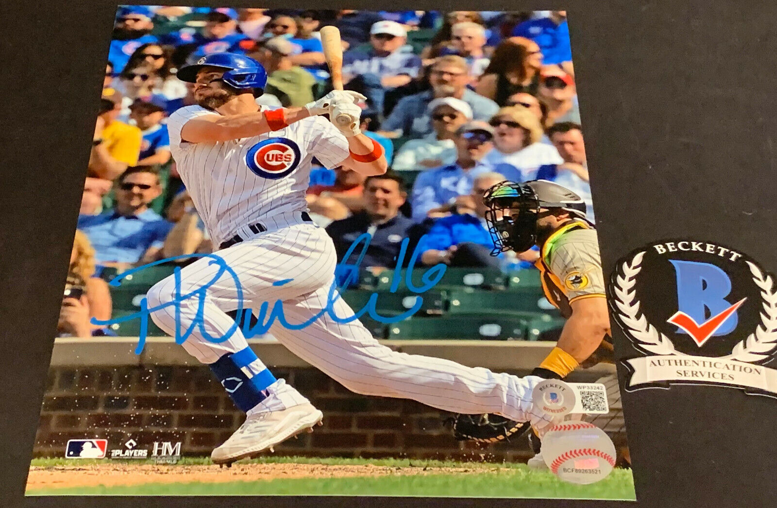 Patrick Wisdom Chicago Cubs Autographed Signed 8x10 Photo Poster painting Beckett WITNESS COA