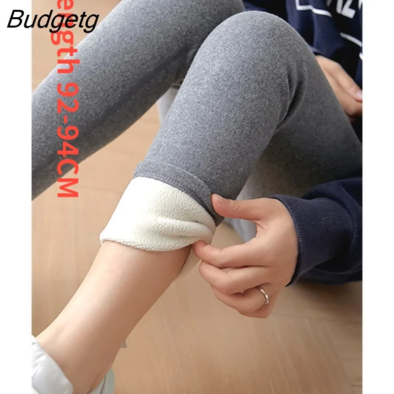 Budgetg Women's Winter Leggings Velvet Thermal Pants with Fleece Slimming Tight Leggings Skinny Thick Warm Leggings for Women