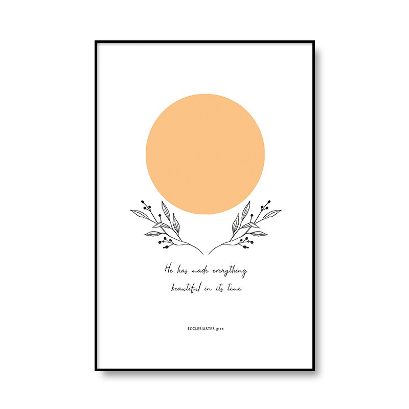 Cotton Tshirt Bible Verse Posters and Prints Minimal Tree of Life Wall Art Pictures Poem Canvas Painting for Christian Home Decor Living Room t -shirt Tee