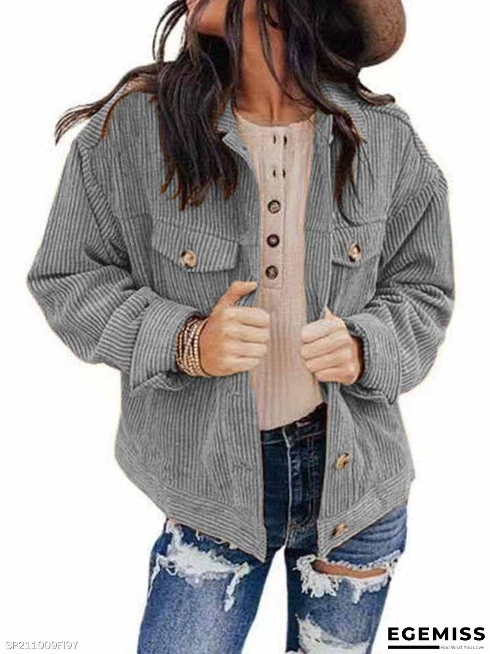 Fall/Winter Solid Color Loose Jacket | EGEMISS