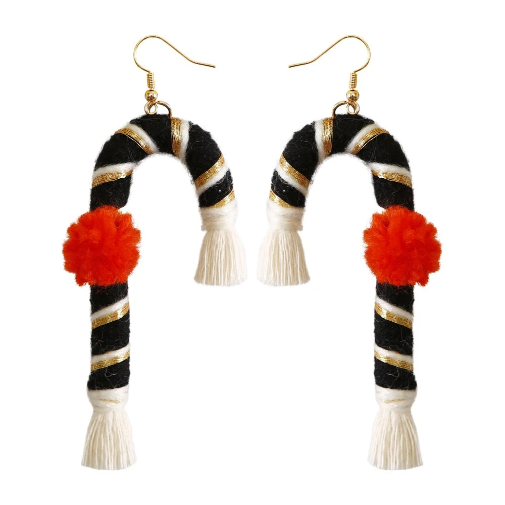 Dvacaman Ethnic Handmade Weave Macrame Earrings Cotton Thread Feather Fringe Tassel Earrings Wedding Jewelry Women Accessories