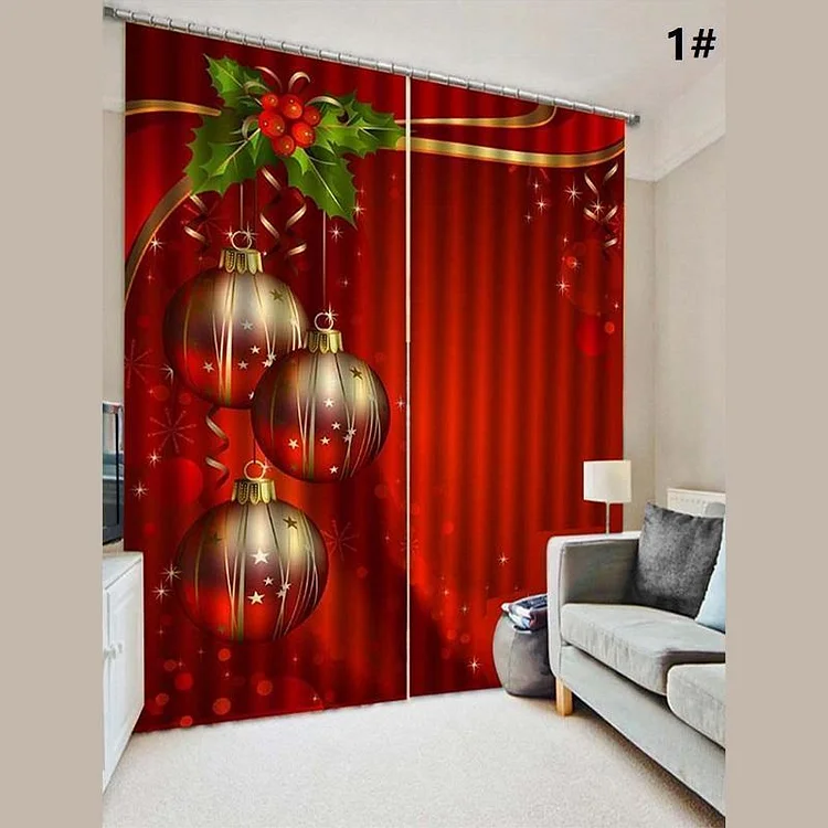 Christmas Window Curtains - 10 patterns | 168DEAL