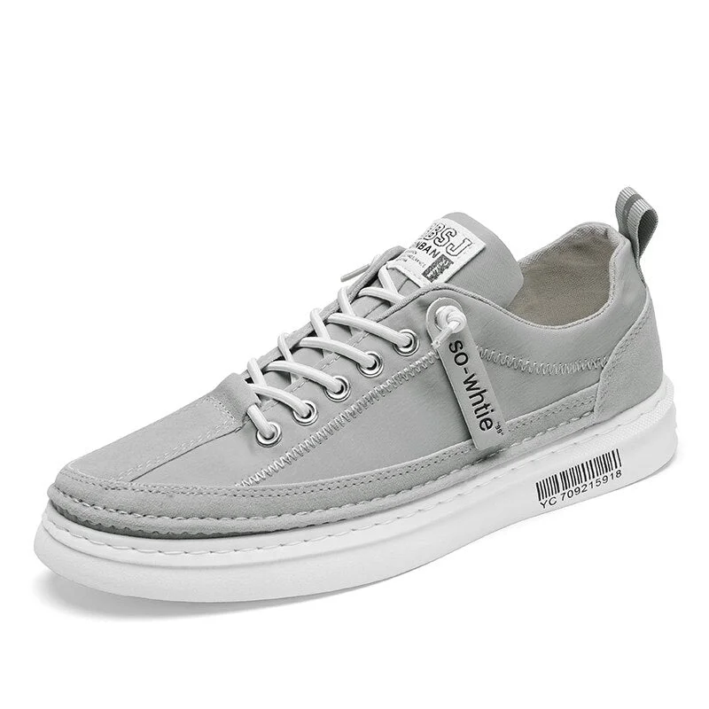 Nine o'clock Spring New Men's Canvas Shoes Trend Lace-up Male Flats Footwear All-match Casual Sneaker Comfortable Wear-resisting