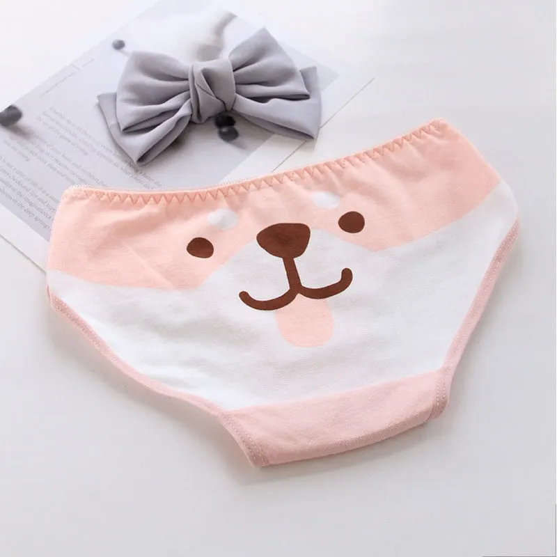 Women's Cartoon Underwear Panties Cotton Underpants Mid Waist Seamless Female Briefs Little Fresh Girl's Underwear Briefs