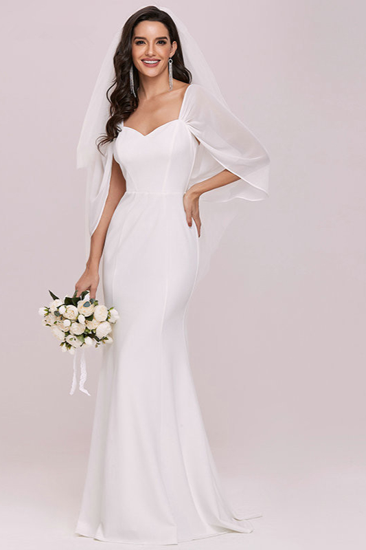 Elegant Sweetheart Mermaid Long Bridal Gowns - lulusllly