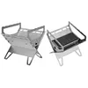 Stainless Steel Mini Folding Stove Portable Mini Wood Stove Outdoor Camping Gear