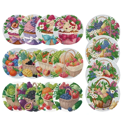 .com: 6 Pack Stitch Diamond Painting Coasters Kit with