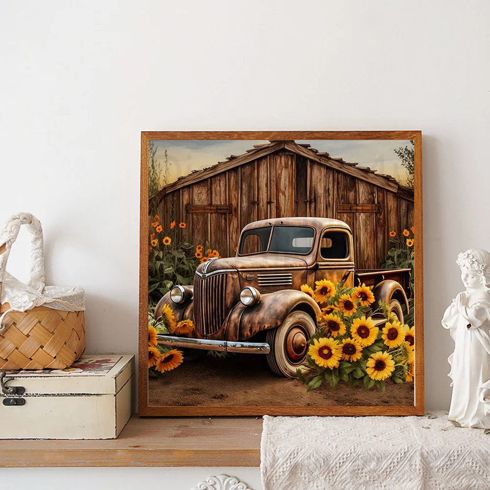 Diamond Painting - Full Round Drill - Car(Canvas|30*30cm)