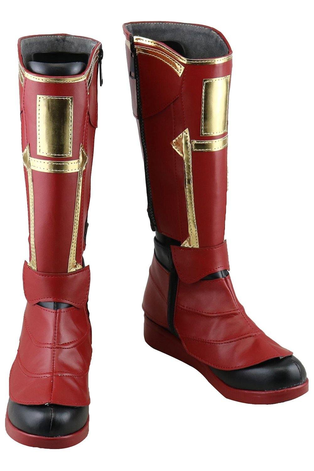 Captain Marvel Carol Danvers Superhero Schuhe Cosplay Schuhe Stiefel