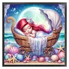 Disney-Princess Ariel-18CT Stamped Cross Stitch 30*30cm/11.81*11.81in tapestrymarket