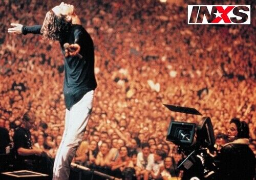 INXS POSTER - MICHAEL HUTCHENCE ON STAGE - Photo Poster painting INSERT PRINT -  POST!