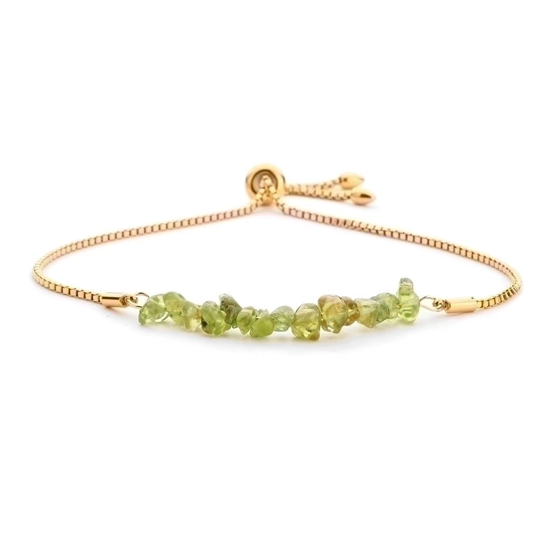 Casual Irregular Stainless Steel Natural Stone Bracelets In Bulk