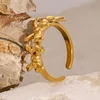 Stylish Bowknot Golden Open Ring