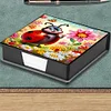 PU Insects Diamond Painting Notecard Box with Papers for DIY Art Craft