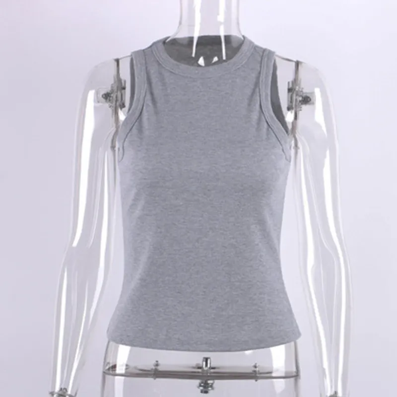 Churchf Churchf Summer New Slim Short Sexy Slim Vest