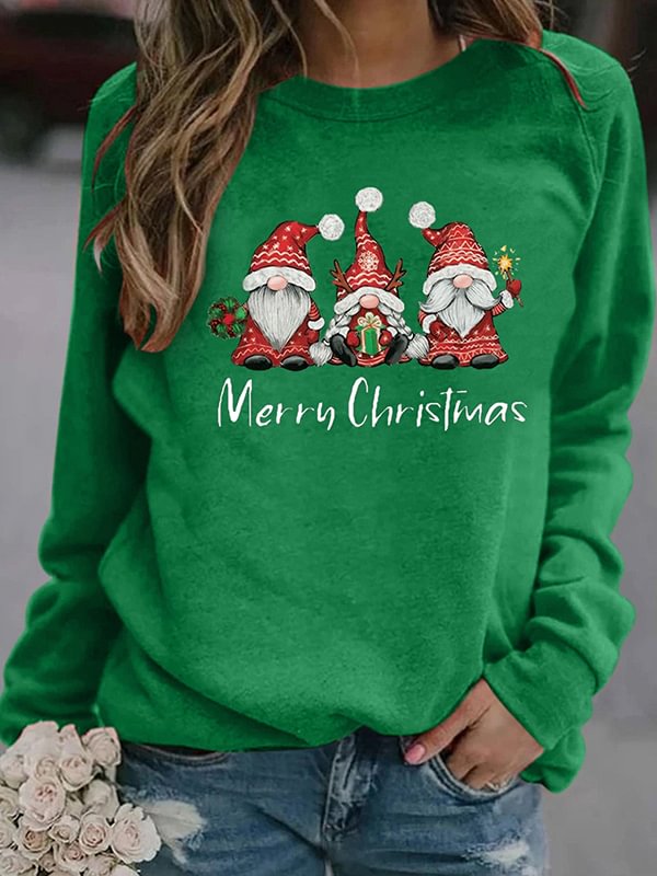 Merry Christmas Printed Women's Sweatshirt