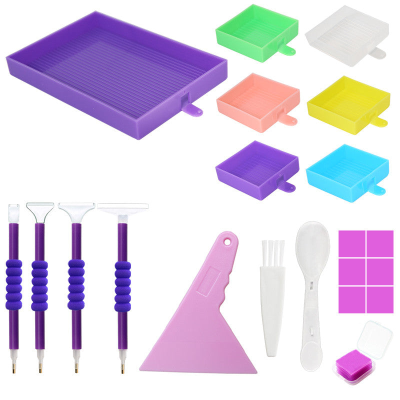 VCCGY vccgy diamond painting accessories diamond painting tools drill pen  grip and diamond painting trays (23pcs)