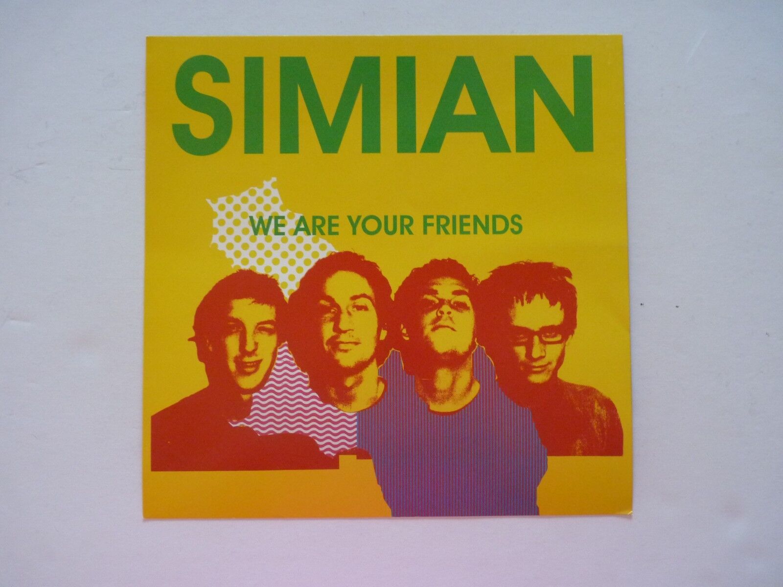 Simian We Are Your Friends LP Record Photo Poster painting Flat 12x12 Poster