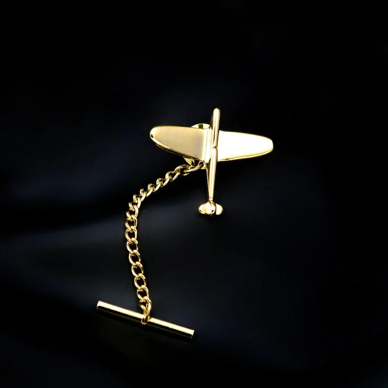 New Tie Pin Men's Shirt Tie Button Business Wedding Banquet Daily Gold/ Exquisite Crystal Tie Accessories Lock Buckle