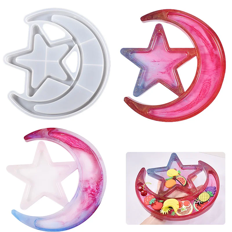 Star Moon Storage Tray Resin Mold