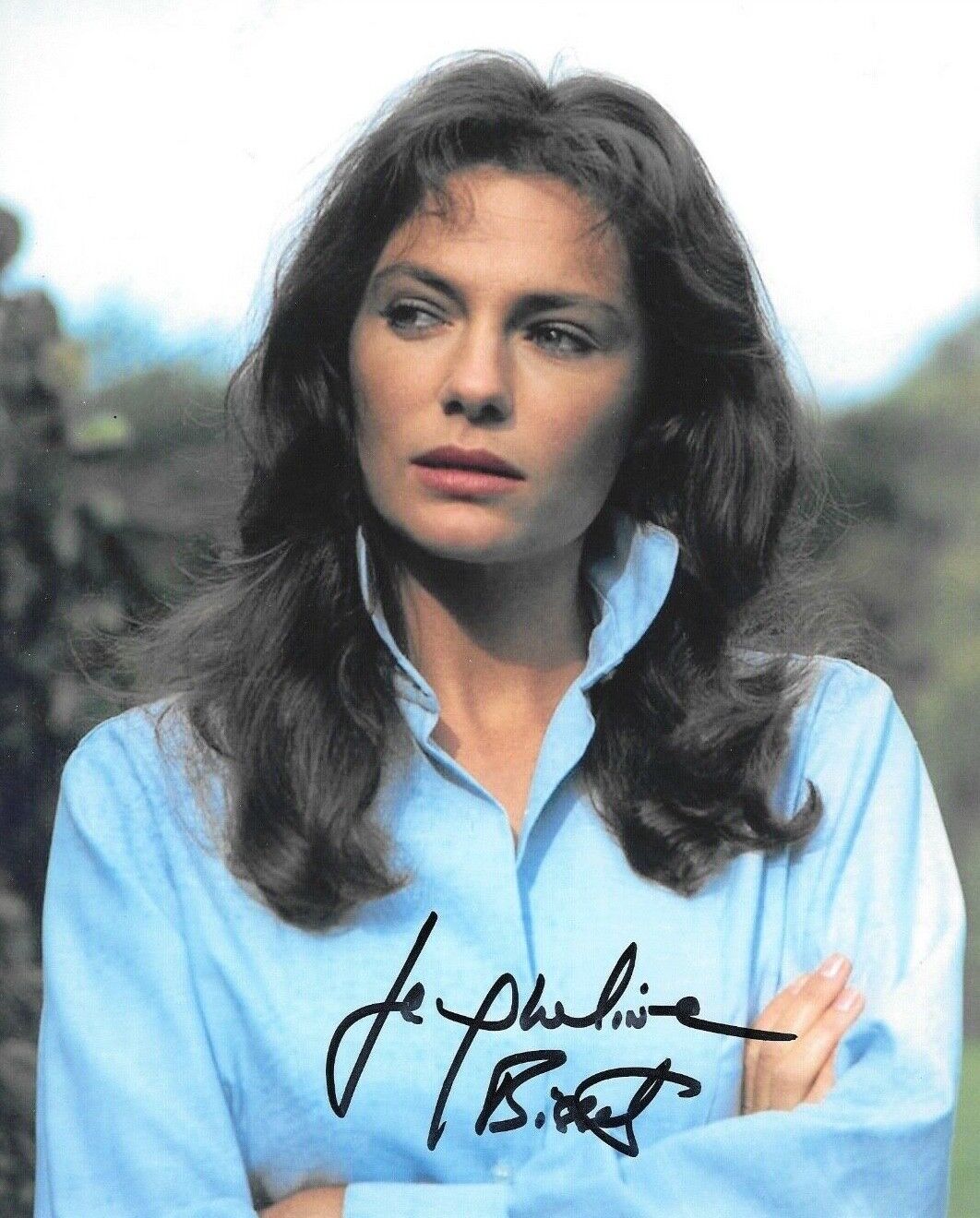 * JACQUELINE BISSET * signed 8x10 Photo Poster painting * CASINO ROYALE * COA * 1