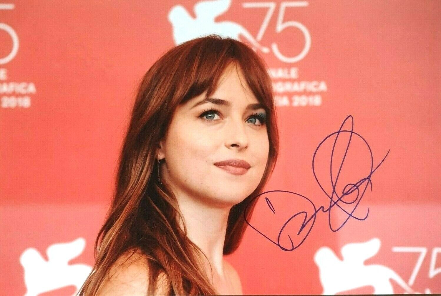 DAKOTA JOHNSON In-Person Signed Autographed Photo Poster painting RACC COA Fifty Shades of Grey