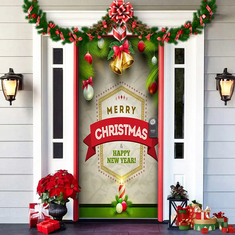 Nightmare Before Christmas Outdoor Decorations Props Christmas Elves Door Cover