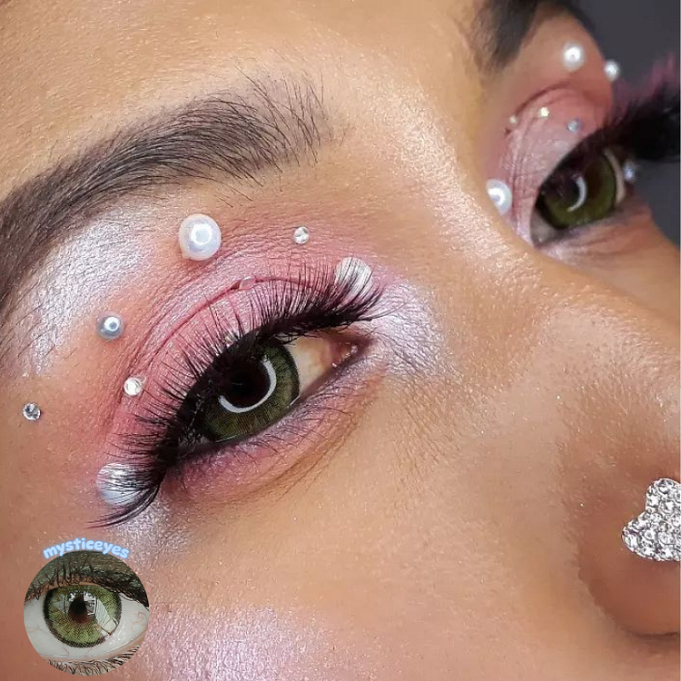 Dawn Mirage Green Colored Contact Lenses