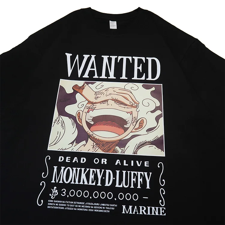 Pure Cotton One Piece Luffy T-shirt  weebmemes