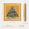 DIY Christmas Pearl Painting Lighted Wall Art ,Diamond Painting LED Picture with Inner Frame, Handmade Beaded Christmas Decor with Warm Glow Lights, Holiday Home Decoration Gift for Living Room Bedroom