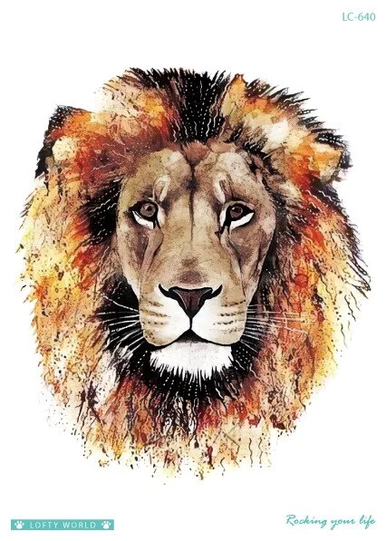 Sdrawing Transfer fake tattoo Waterproof Temporary Tattoo sticker men women Tiger wolf tattoo flash tatto arm tatoo makeup sticker