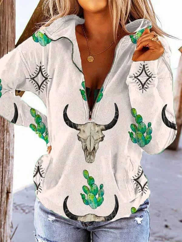 Western Vintage Pocket Hoodie