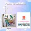 Jupe color&eacute;e pour dame, sac tote DIY &agrave; peinture en diamant pour femmes adultes, kit de peinture en diamants, sac &agrave; main pour le shopping occasionnel, voyage, cadeau &agrave; usage quotidien