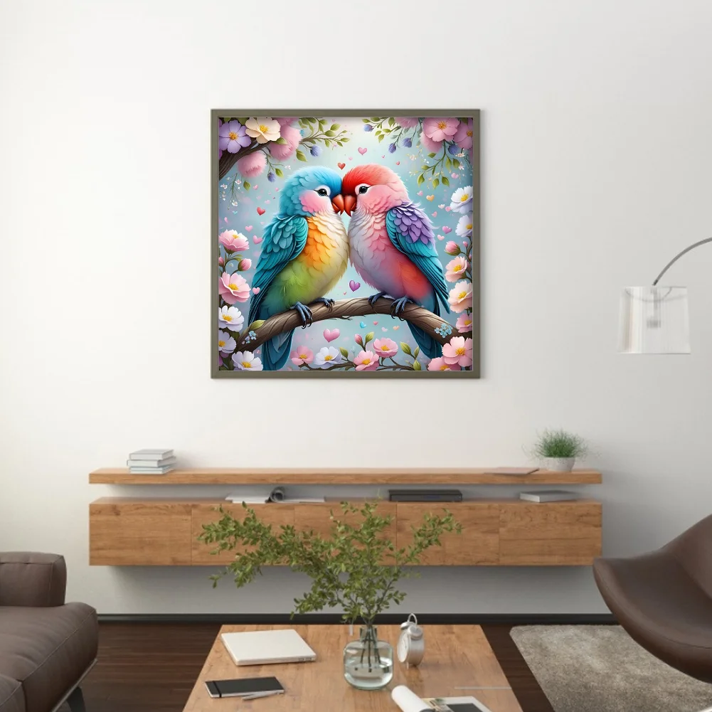 Diamond Painting - Full Round Drill - A Bird In Bloom(Canvas|40*40cm)