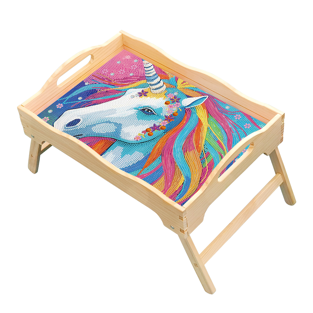 diy-unicorn-diamond-painting-wooden-dinner-organizer-tray-with-handle