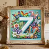 Butterfly Flower Z 5D Partial Drill DIY Diamond Painting Kit 30*30cm
