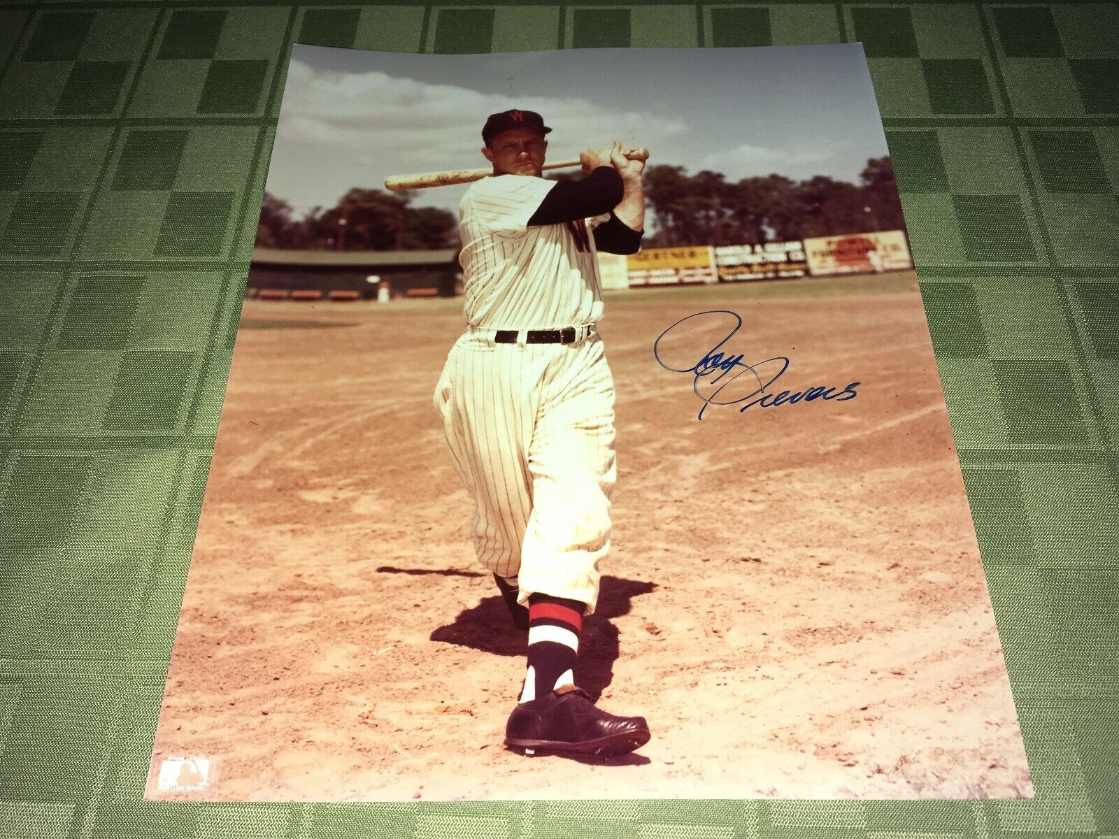 Roy Sievers Washington Senators Signed 8 x 10