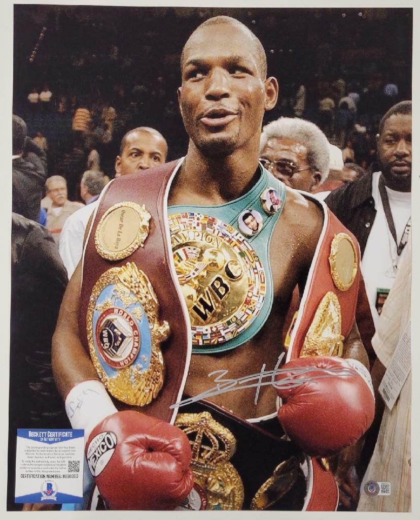 Bernard Hopkins signed 16x20 Photo Poster painting #1 The Alien Autograph ~ Beckett BAS COA