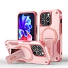Mecha Anti-Fall Mobile Phone Case Suitable For iPhone Mobile Phone Invisible Bracket Magnetic Anti-Fall Four-Corner Airbag Protective Cover