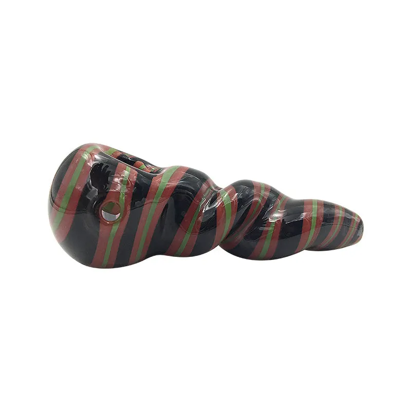 Glass Pipes Smoking Hand Pipe Colorful Pipe 4.2" Length