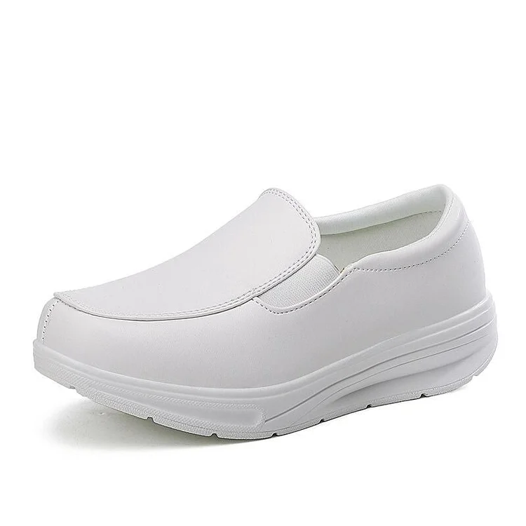 Leather Orthopedic Slip-ons For Women Comfortable Nurse Shoes