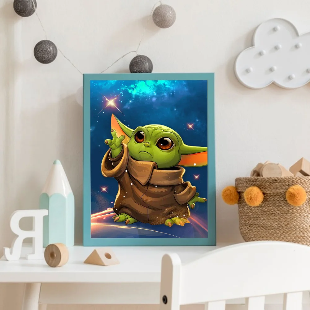 Diamond Painting - Full Round Drill - Yoda(30*40cm)
