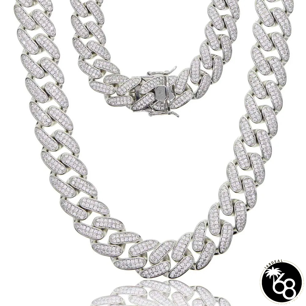 Women's Copper Cubic Zirconia Geometric Link Chain Necklace | 168DEAL